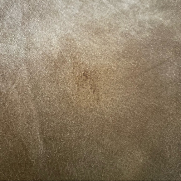 Bernardo Vintage Women’s Tan Suede Leather High Rise Straight Pants Size 4 - Picture 5 of 5